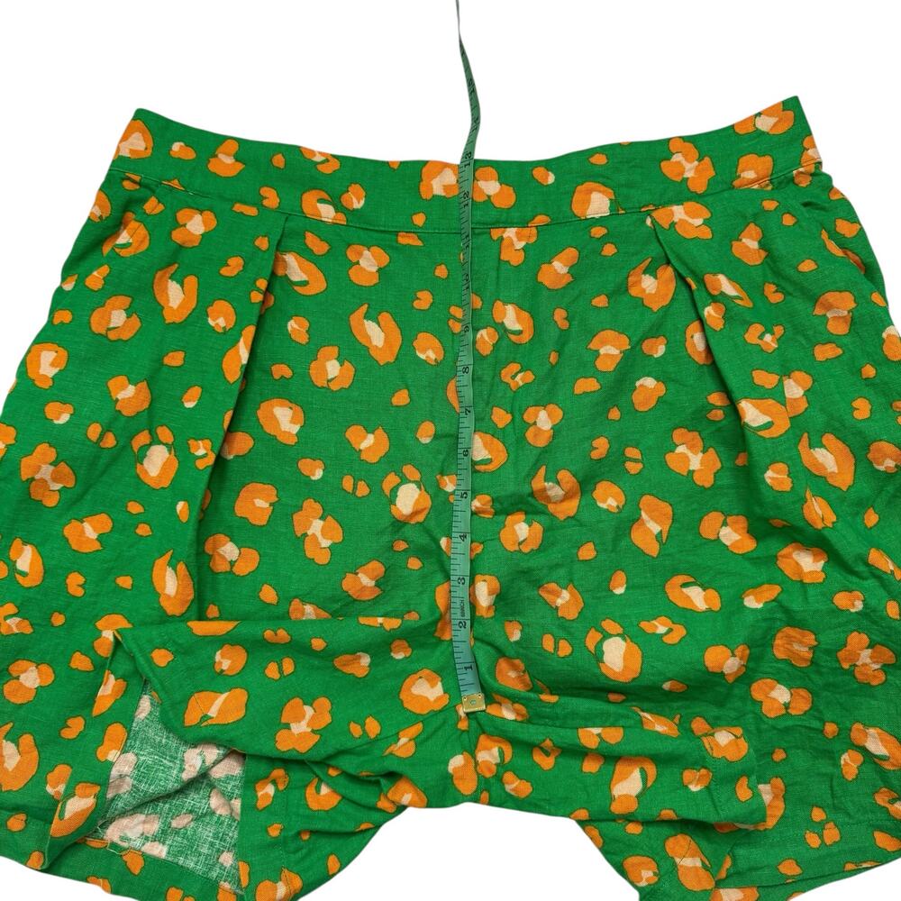 TABITHA BROWN x TARGET Green Linen Blend Print Wide Leg Shorts Size Large Womens - Picture 6 of 7
